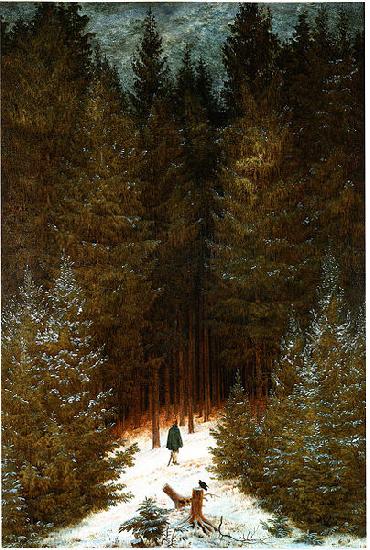 Caspar David Friedrich Der Chasseur im Walde Sweden oil painting art